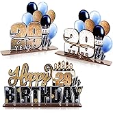 LINGTEER Happy 29th Birthday Gold Acrylic Table Topper Centerpieces Set - Cheers to 29 Years Old Birthday 29th Bday Party Gift Decorations.