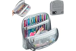 MYBAGZING Crochet Hook Case - Stand Up Organizer - Unique Design - Knitting & Crochet Supplies Holder