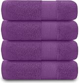 GC GAVENO CAVAILIA Fade Resistant Bath Towels 700 GSM Purple 4PK