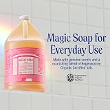 Dr. Bronner's Rose Pure Castile Liquid Soap 237ml Organic Oils view 2
