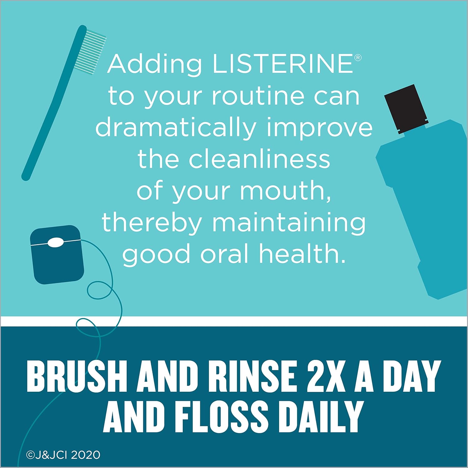 Listerine Ultraclean Dental Floss, Oral Care, MintFlavored, 30 Yards