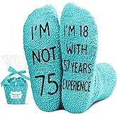 HAPPYPOP Birthday Gifts Ideas for Women - Socks for 71st 75th Year Olds, Best Birthday Socks
