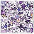 120Pcs Danish Pastel Purple Stickers Purple Aesthetic Graffiti Vinyl Stickers Decals for Laptop Water Bottles Skateboard Luggage Computer Phone. Gifts for Women Girls Kids Teens