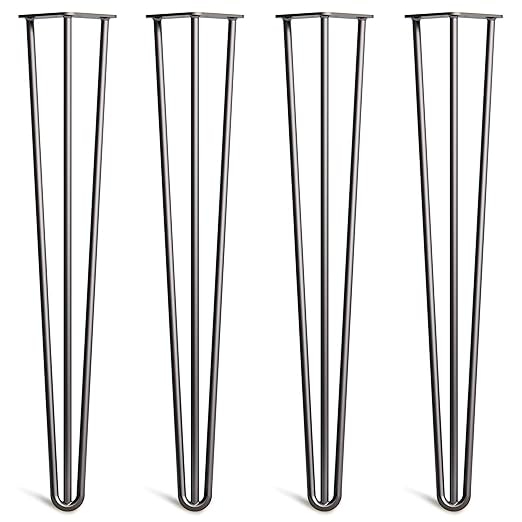 title=4 x Gambe per Tavolo a Forcina Robuste- Gambe Sostitutive per Tavoli e