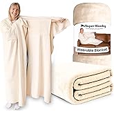 Super Blanky Wearable Blankets for Women, Adult Wearable Blanket Men, Valentine's Day Gifts for Her, Wife Birthday Gift Ideas