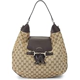 WHAT GOES AROUND COMES AROUND Women's Pre-Loved Gucci Canvas Emily Chain Large Hobo Bag