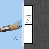 Varilight Primed Ready to Paint Flat Plate Screwless Single Blank Plate view 3