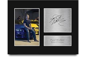 HWC Trading Paul Walker Fast And Furious Gifts USL Printed Signed Autograph Picture for Movie Memorabilia Fans - US Letter Si