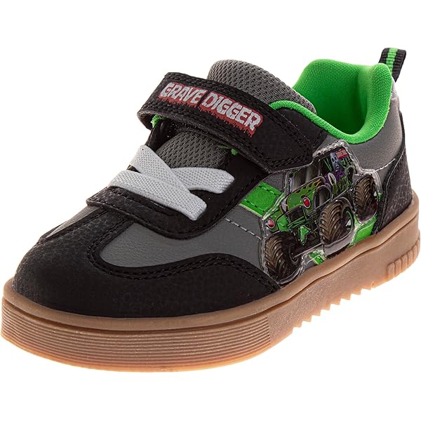 Amazon.com | Josmo Kids Monster Jam Sneakers LED Light Up Laceless