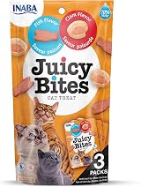INABA Juicy Bites Cat Treat Fish & Clam 6 Pack 198g Soft Moist
