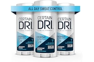 Certain Dri Everyday-Strength Clinical Solid Antiperspirant - 72-Hour Sweat & Odor Protection for Men & Women - Hyperhidrosis Treatment - Fresh Scent - #1 Doctor-Recommended - 2.6 oz - (Pack of 3)