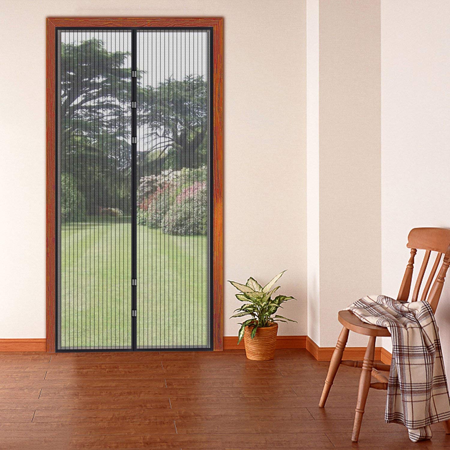 Zanzariera Magnetica, Schermo Automatico della Porta, Dimensioni 100 x 210CM, Resistente e Traspirante, Adatto per Soggiorno, Camera da Letto, Cucina, ecc