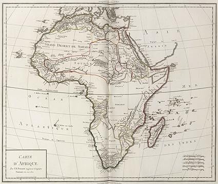 Amazoncom World Atlas 1802 Xxvii Carte Dafrique