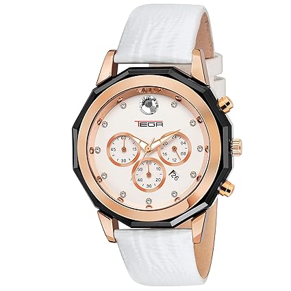 T02402-White 2X Chronograph Elegance Watch - for Women