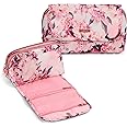 Conair Makeup Bag, Cosmetic Bag - Great for Makeup Brushes or Cosmetics, Perfect Size for Purse or Carry-On, Organizer Shape in Pink Floral Print