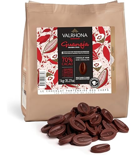 Amazon.com : Valrhona Dark French Semisweet Chocolate Discs for
