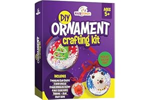 KIDZ PLANET Christmas Tree Decorations - Arts and Crafts for Girls & Boys Ages 6-12 - 22 Set Christmas Ornaments for Kids - Perfect Christmas Party Gift for Boys & Girls Ages 5, 6, 7, 8, 9, 10, 11, 12 & Up
