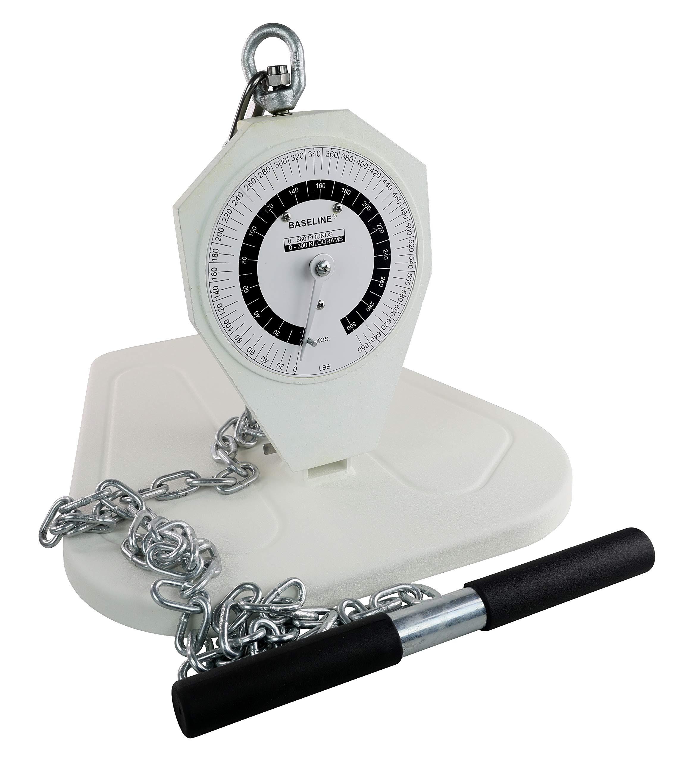 Baseline 12-0400 Back/ Leg/ Chest Dynamometer, 297 kg