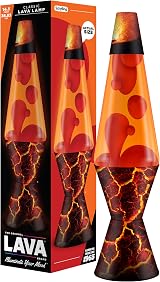 Lava Lava Lamp 14.5 Red Orange Volcanic Crags The Original Motion Lamp view 1
