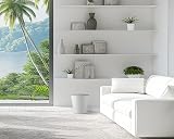 Zuvo 5L Plastic Paper Bin White Wave Design Office Desk Bin view 7