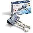 Officemate EZ Binder Clips, Small Size, 12/Box, Gray (99220)