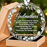 HEXMOZ Godmother Ornament - Godmother Gifts, Godparent Gifts from Godchild, Catholic Ornament, Present from Godchild - Acrylic Christmas Ornaments 2026