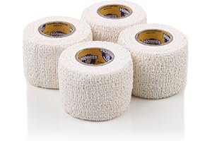 Howies Hockey Tape - Pro and Stretch Grip Hockey Tape (4 Pack) Coband Cohesive Wrap…
