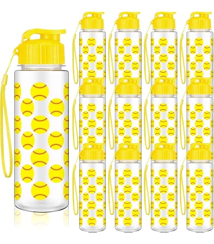 Fanfanwin 24-Pack Sport Party Favors – 12 Water Bottles & 12 Cooling Towels For Teams, Gifts & Events