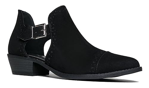 qupid side cut out booties