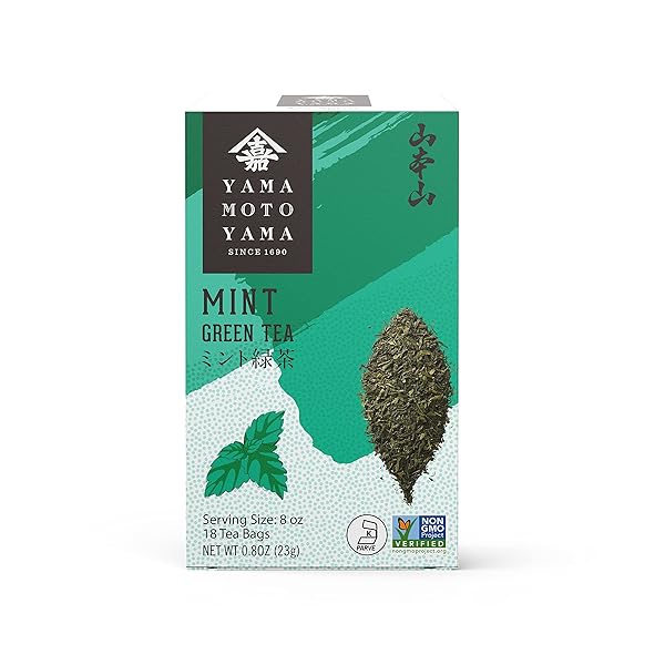 YAMAMOTOYAMA MINT GREEN TEA, 18 BAGS
