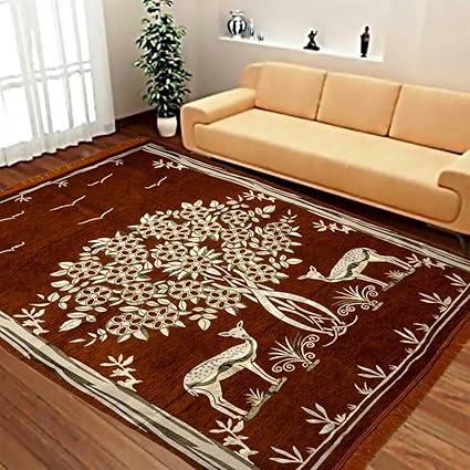 Red Hot Designer Velvet Carpet - 60 x 84