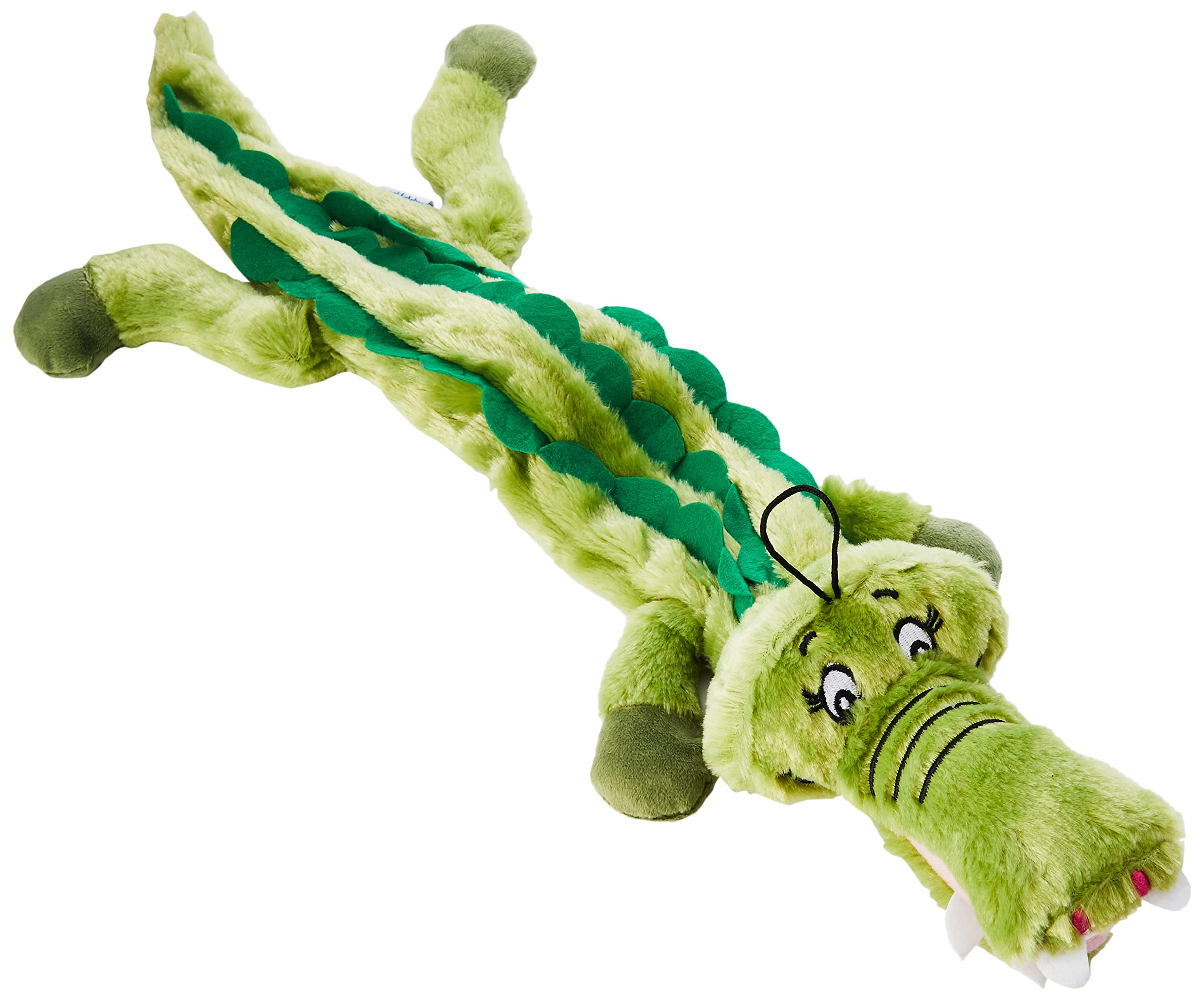 happypet "Mad About Pets" Plush Alligator Wild Crinkler Dog Toy,X-Large