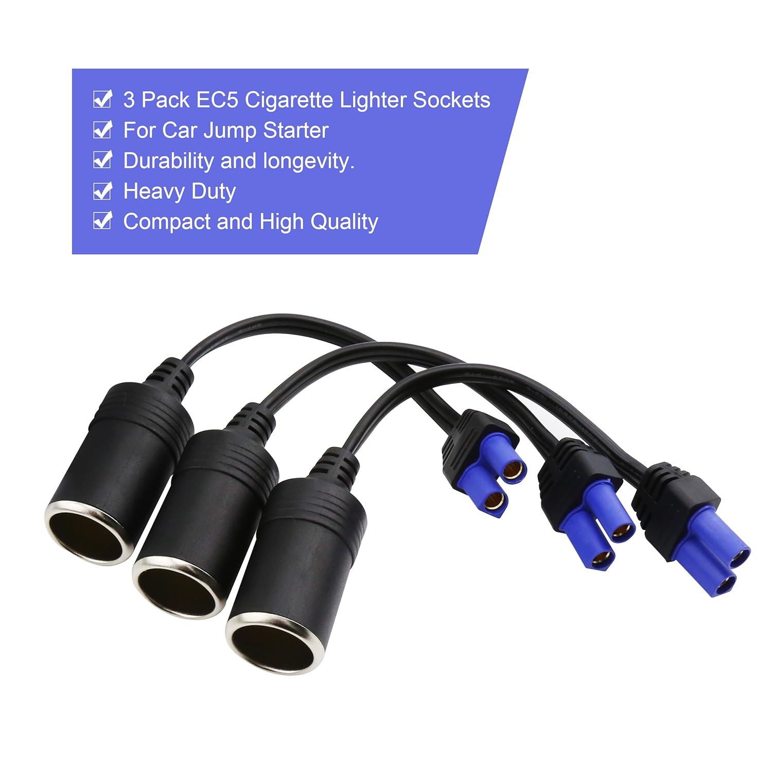 Cateck Pack EC Adaptador de Ranura para Encendedor de Cigarrilos para Mini