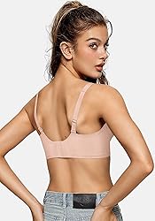 OEAK Womens Deep V Bras Wireless Comfortable Bra