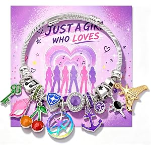 for KATSEYE Inspired Merch Kpop Charm Friendship Bracelet Gift for Women | Music Festival Concert Outfit Jewelry Accessory Gi