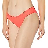 Luli Fama Women's Cosita Buena Wavy Full Ruched-Back Bikini Bottom