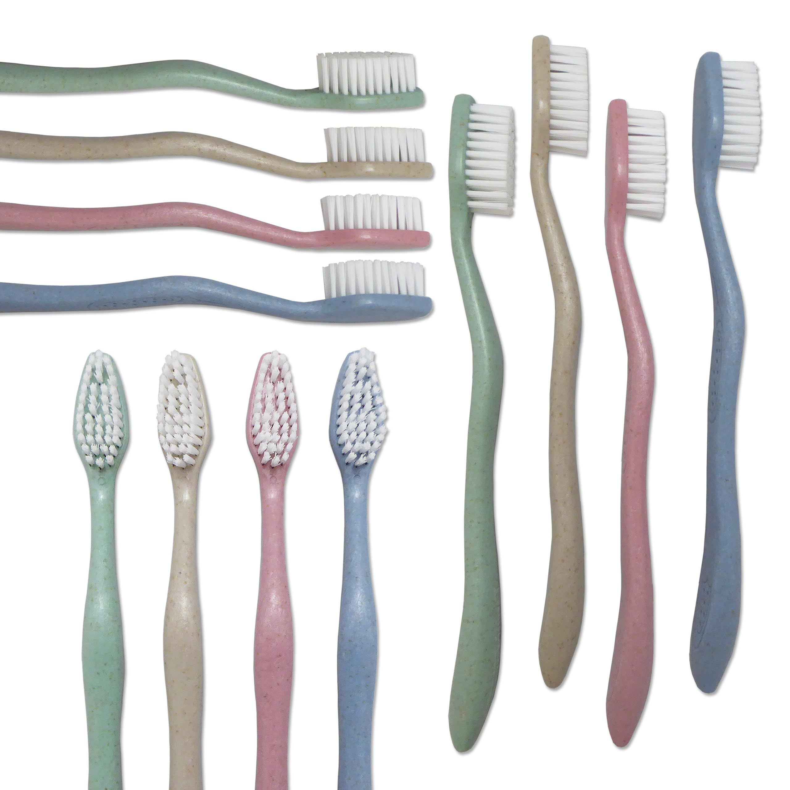 Adult Toothbrushes Pastel Colours~ Bulk Pack of 20 Manual Toothbrushes ~ Individually Packaged Wholesale