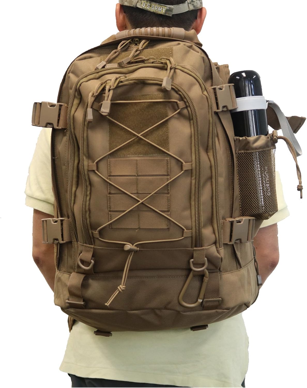 Outdoor 3 Day Expandable 40-64L Backpack Military Tactical Hiking Bug Out Bag : Clothing