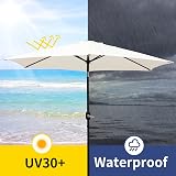 Vivo Technologies 2.7M Garden Parasol Round UV30+ Sun Shade Cream view 5
