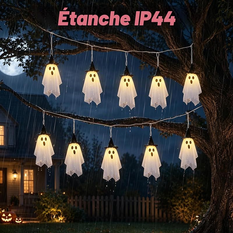 Guirlande Halloween Lumineuse Fantômes — photo 3 sur 6