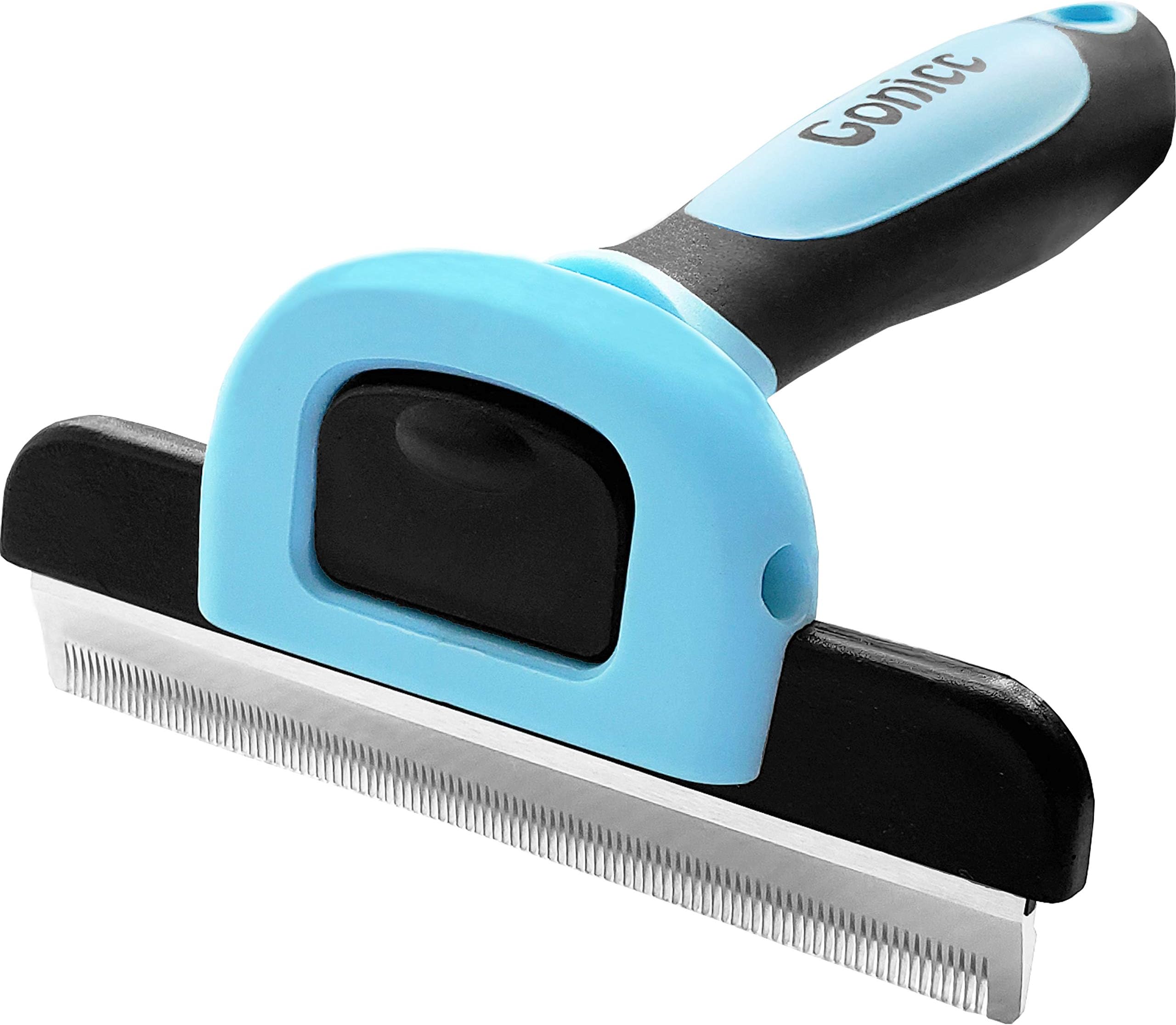 gonicc Professional Dog and Cat Brush for Shedding, Ideal Deshedding Tool, for Long & Short Haired Pets.