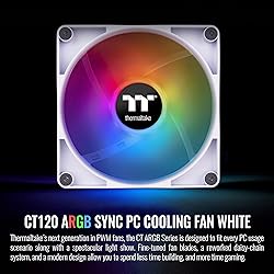 Thermaltake CT120 ARGB Sync PC Cooling Fan White