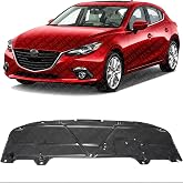 AUTOS PARTS PLUS Front Engine Splash Shield Under Cover Direct Replacement Compatible with 2014-2018 Mazda 3 MA1228120 B45A5611Y