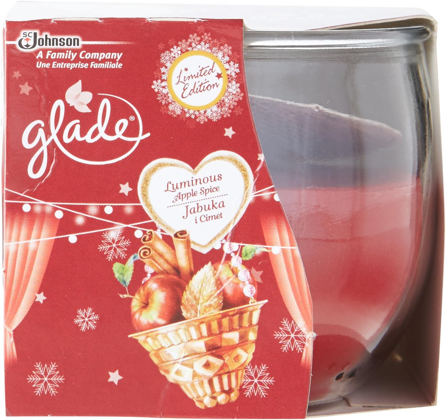 Glade Limited Edition Candle Luminous Apple Spice, 120g Amazon.co.uk