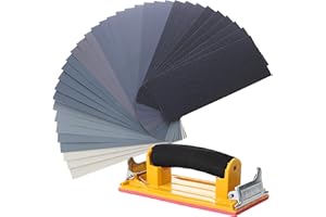 Bates- Sand Paper with 1 Handle, 36 Pack, Sandpaper, Sandpaper Assortment, Sand Paper Variety
