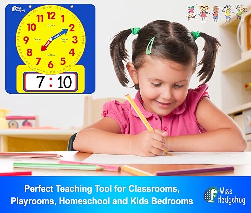 Analog Digital Clock For Classroom Magnetic Write & Wipe Teaching ...