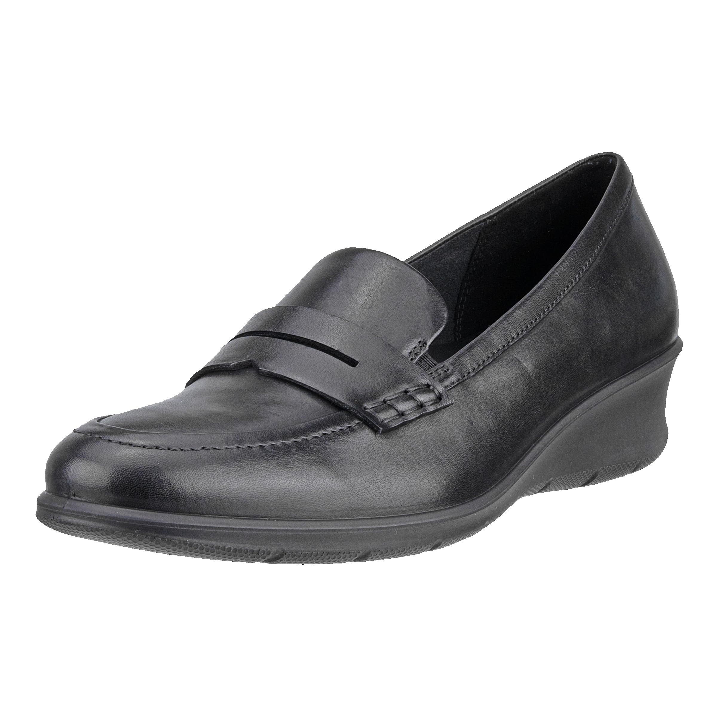ECCO Women’s Felicia Penny Loafer, Black, 7-7. 5