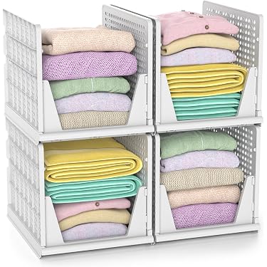 Lot De 2 Organisateurs De Placard Suspendus - 12 Poches Chacun - Dimensions 25x22x5.5 Cm - Pliable - Pour Vêtements, Accessoires - 10
