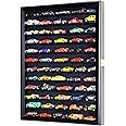 1/64 Diecast / Matchbox Model Car Display Case Cabinet Rack with Door (Black)