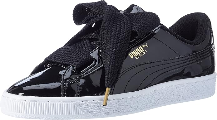puma basket heart patent women's sneakers